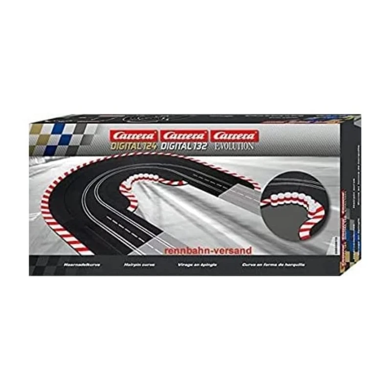 Carrera Digital 132, Digital 124, Evolution 20020613 Hairpin Curve Slot Car Track Accessory, Pre Painted - Image 1