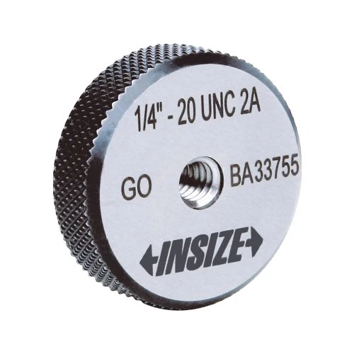 INSIZE 4633-7D2 GO ANSI B1.2 American Standard Thread Ring Gauge, 7/16-20 UNF - Image 1