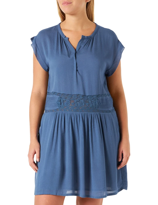 SEE U SOON Women's 7123038 Party Dress, Blue (Blue), 10