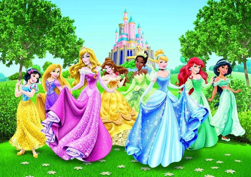 Disney Photo Wallpaper/Giant Wall Poster, Non-Woven, Multi-Colour, 360 x 270 cm/142 x 106-Inch