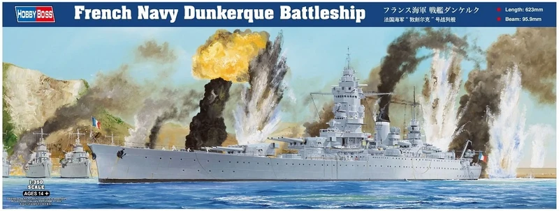 Hobbyboss 86506 "French Navy Dunkerque Battleship Model Toy, 1:350 Scale