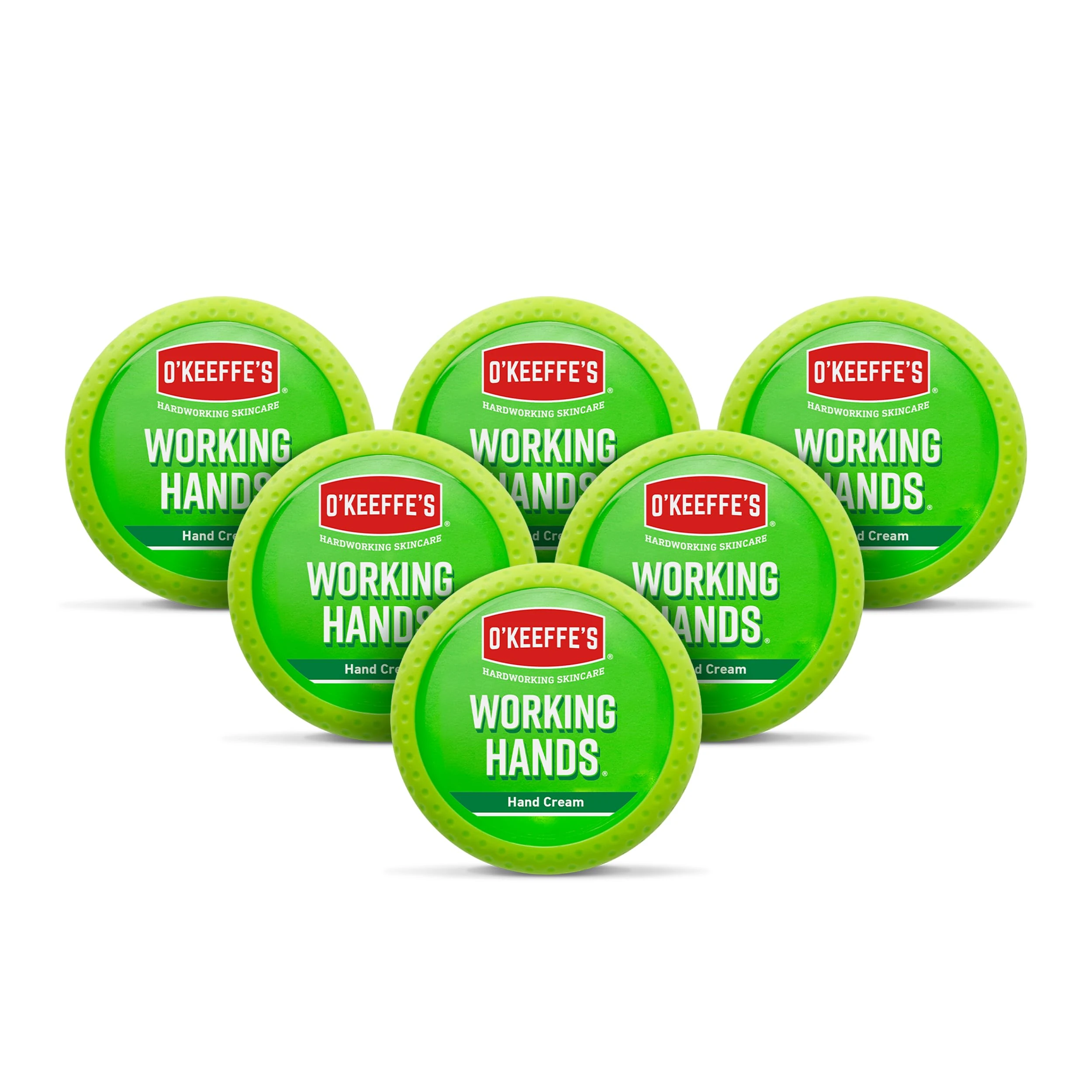 O'Keeffe's Working Hands, 96g Jar (6 Pack) - Hand Cream for Extremely Dry, Cracked Hands | Instantly Boosts Moisture Levels, Creates a Protective Layer & Prevents Moisture Loss