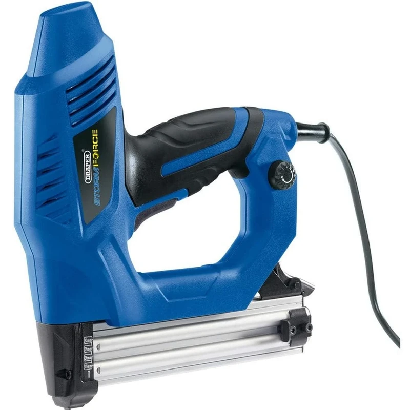 Draper 83659 Heavy-Duty Electric Stapler Nailer Kit , Blue