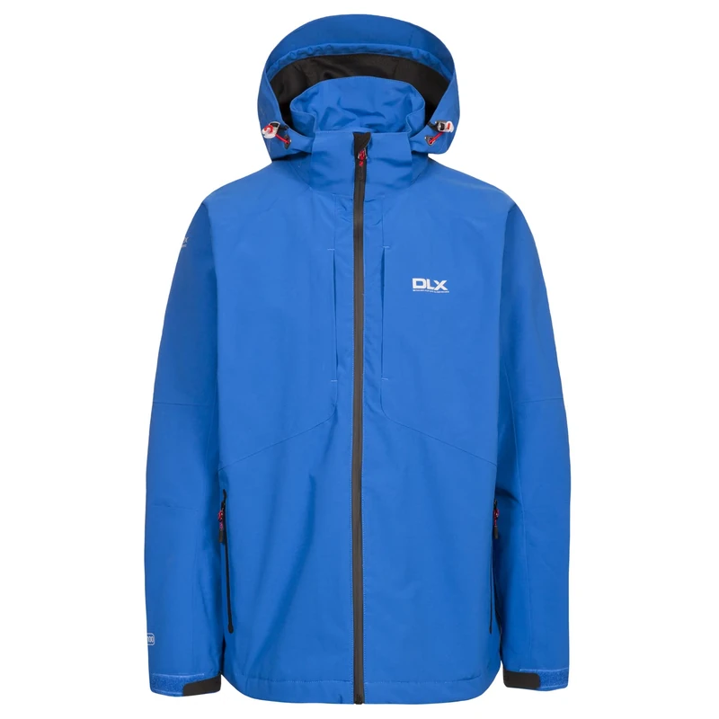 Trespass Waterproof Kumar Men's Outdoor Hooded Jacket available in Electric Blue - 2X-Large