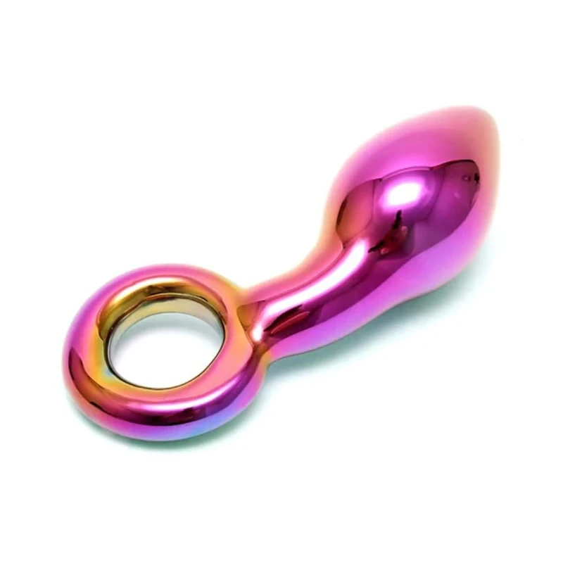 Sensual Multi Coloured Glass Kaleigh Anal Dildo