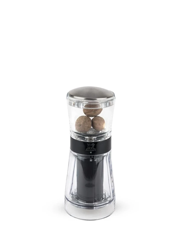 Peugeot 33101 Goa Nutmeg Mill, Clear Acrylic, 6.5 x 6.5 x 15 cm, Standard Size