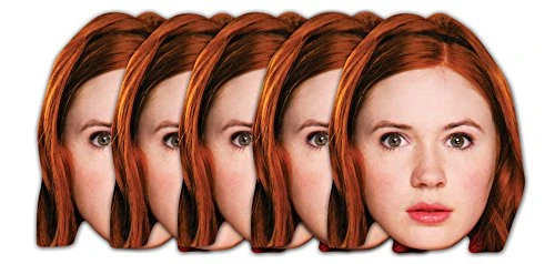 Star Cutouts Amy Pond 6 Masks Adult - Doctor Who Theme