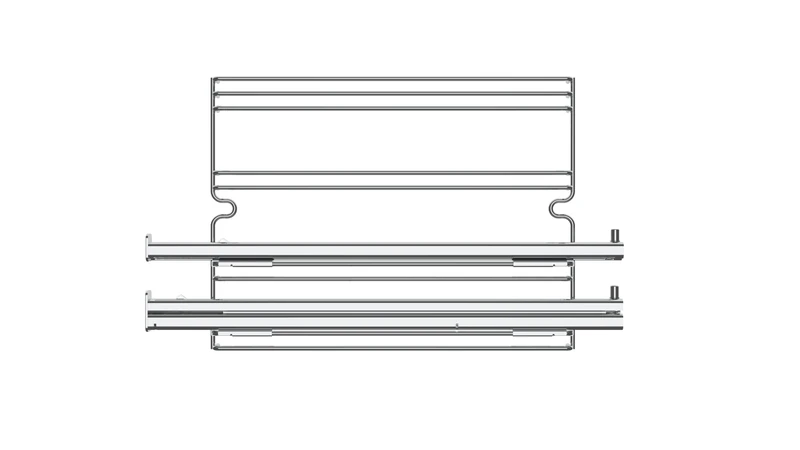 Teka | Telescopic Guides of 2 Heights for 60 cm Furnaces | Telescopic Guides | Stainless Steel