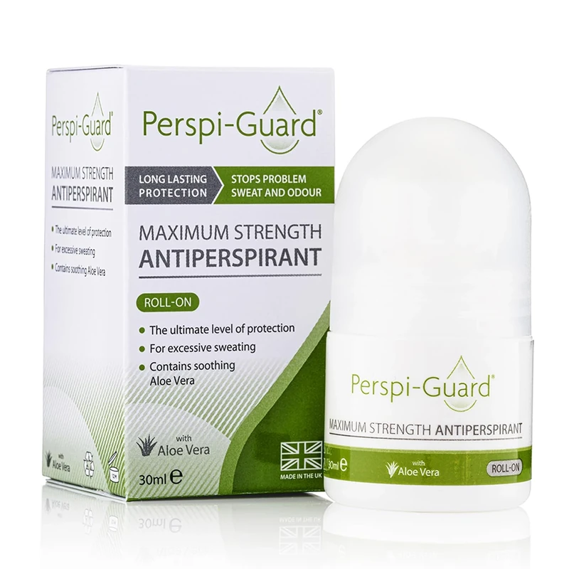 Perspi-Guard Maximum Strength Antiperspirant Roll On Deodorant for Men, Women, Treats Excessive Sweating, Hyperhidrosis Lasts 3-5 Days, Unscented 30ml