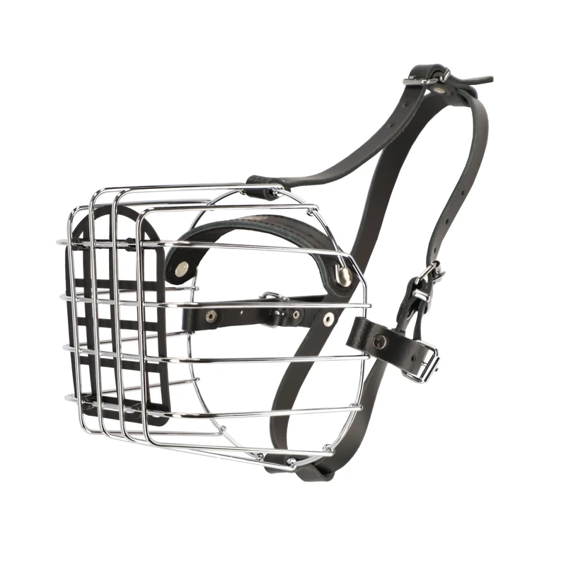 Dingo Metal Muzzle for Large Rottweiler 41 cm Circuit Below Eyes, 11 cm Metal Wire Length 14018