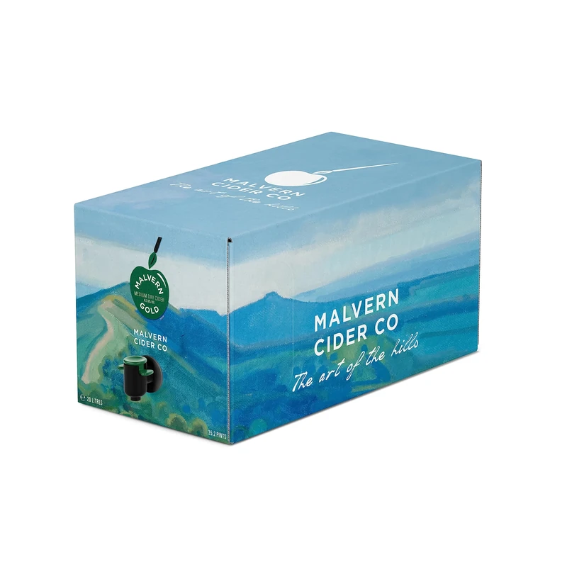 Knights Malvern Gold Medium Dry Reserve Cider Bag in a Box Party Pack 20 Litre