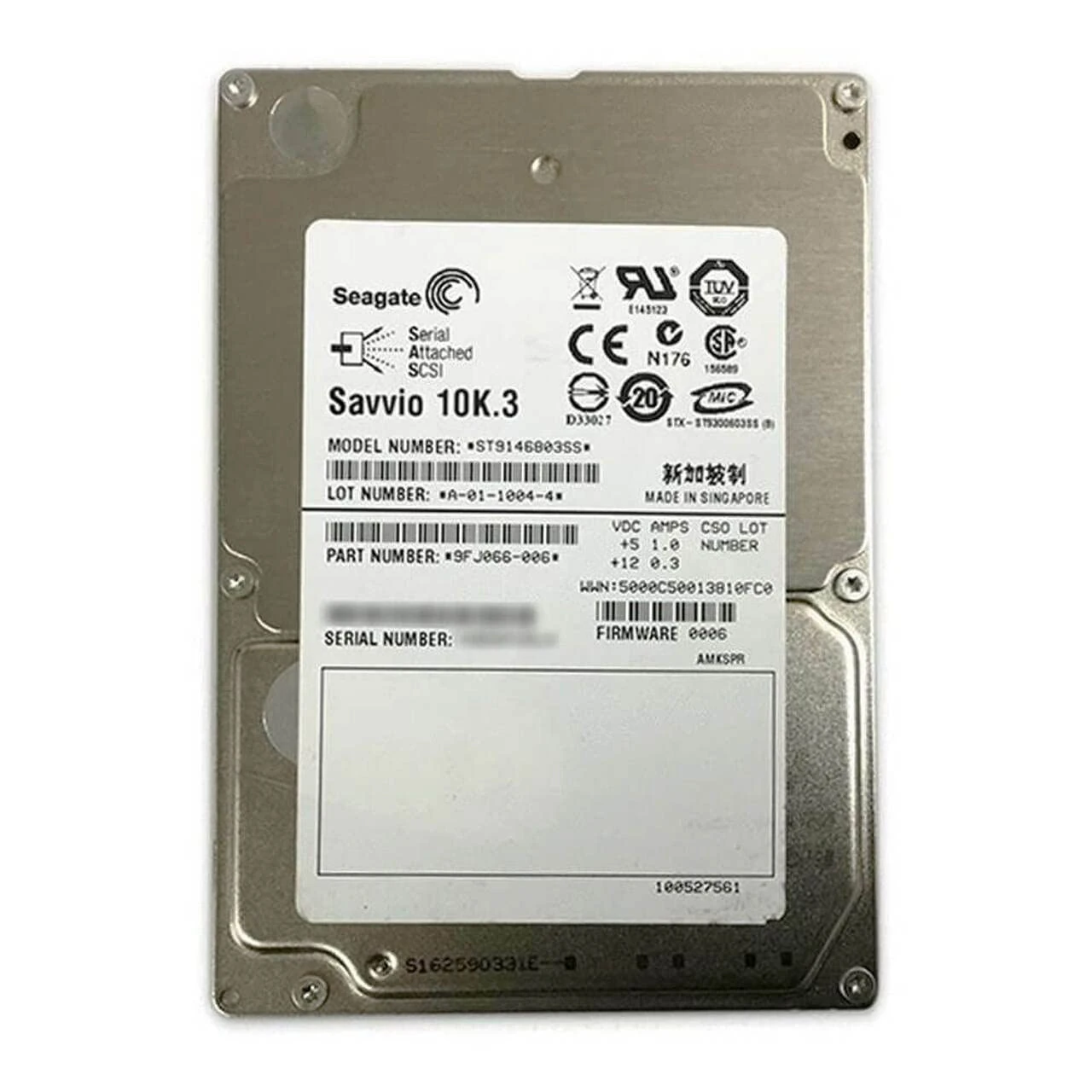 Seagate Savvio ST9146803SS Hard Drive 2.5 SCSI