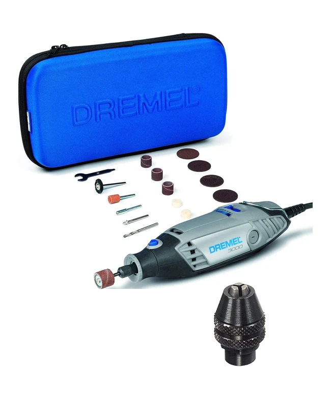 Dremel 3000 Multitool, 130 W, with 15 Accessories and Quick Change (without using collets) Multi Chuck (0.4-3.4 mm)