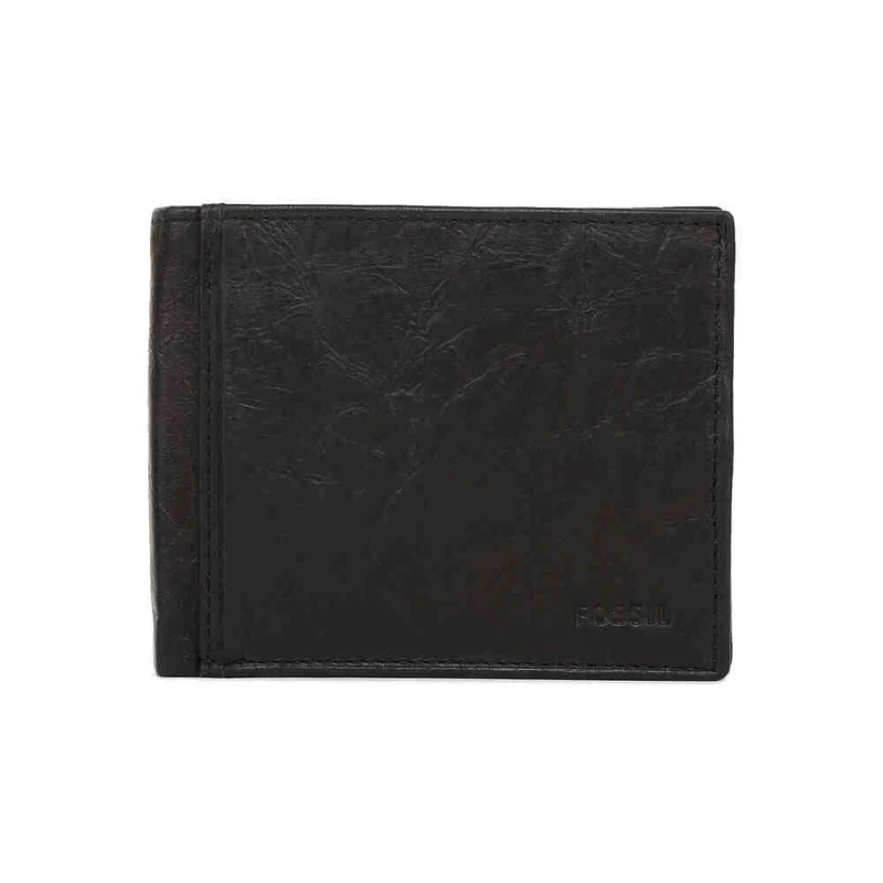 Fossil Men's Ingram Bi-Fold Wallet, Black, XS