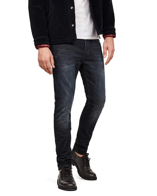 G-STAR Men's 3301 Slim Fit Jeans, Blue (dk Aged 51001-8466-89), 28W / 32L