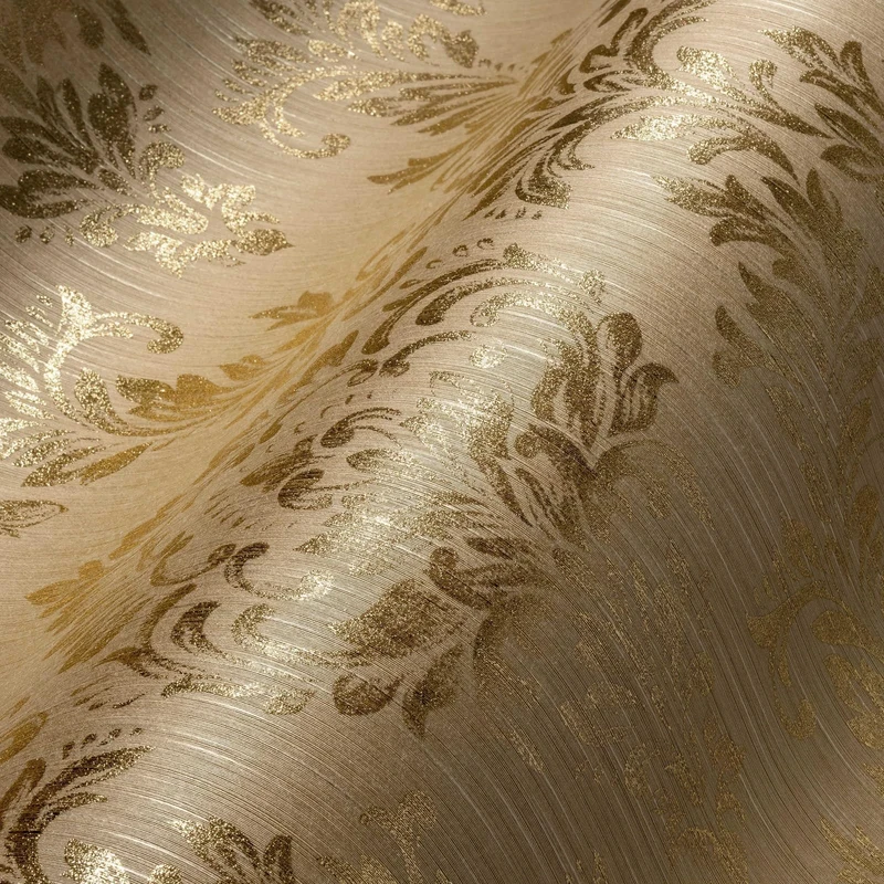 Architects Paper 306594 30659-4 Textile Wallpaper Metallic Silk with Ornaments Baroque 10.05 m x 0.53 m Made in Germany