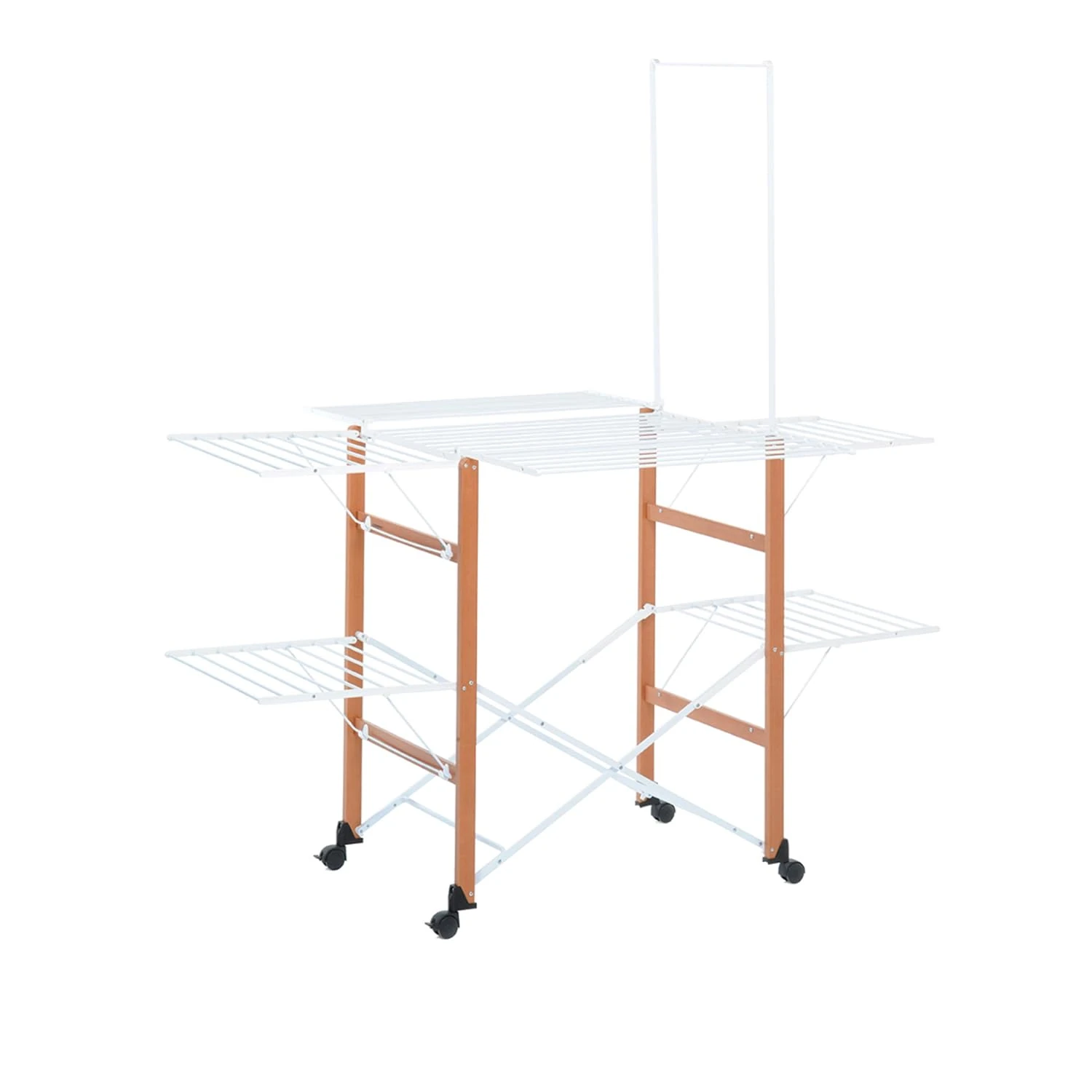 Foppapedretti Supergulliver Clothes Airer, 175 x 120 x 189 cm Solid Wood 189x122x174 cm White/Brown