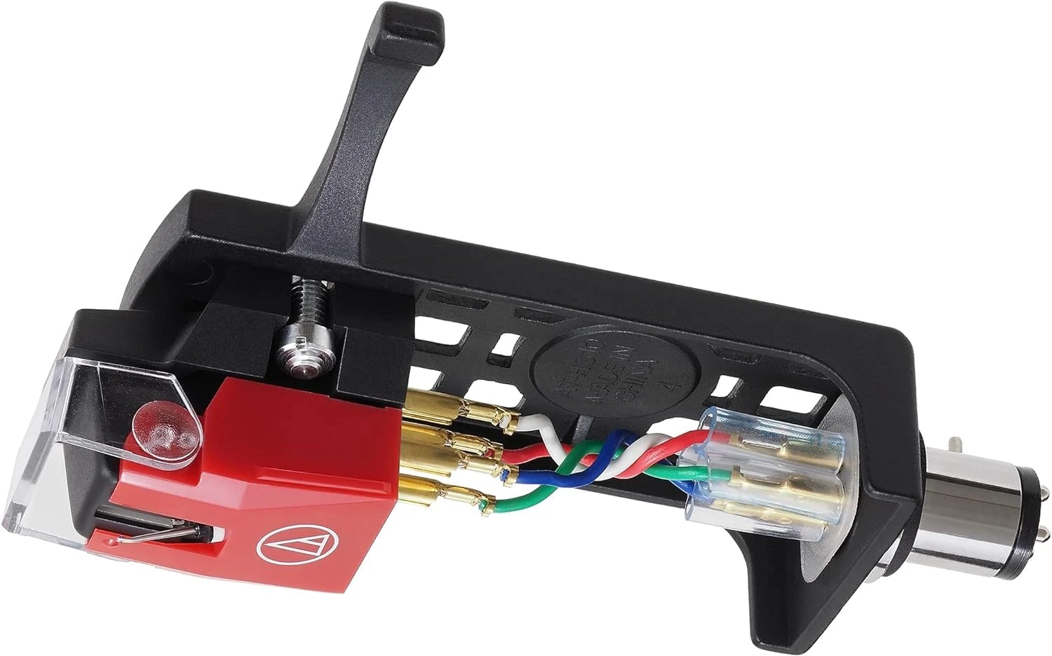 Audio-Technica VM540ML/H Dual Moving Magnet Stereo Cartridge with Microlinear stylus and HS10 Headshell Red