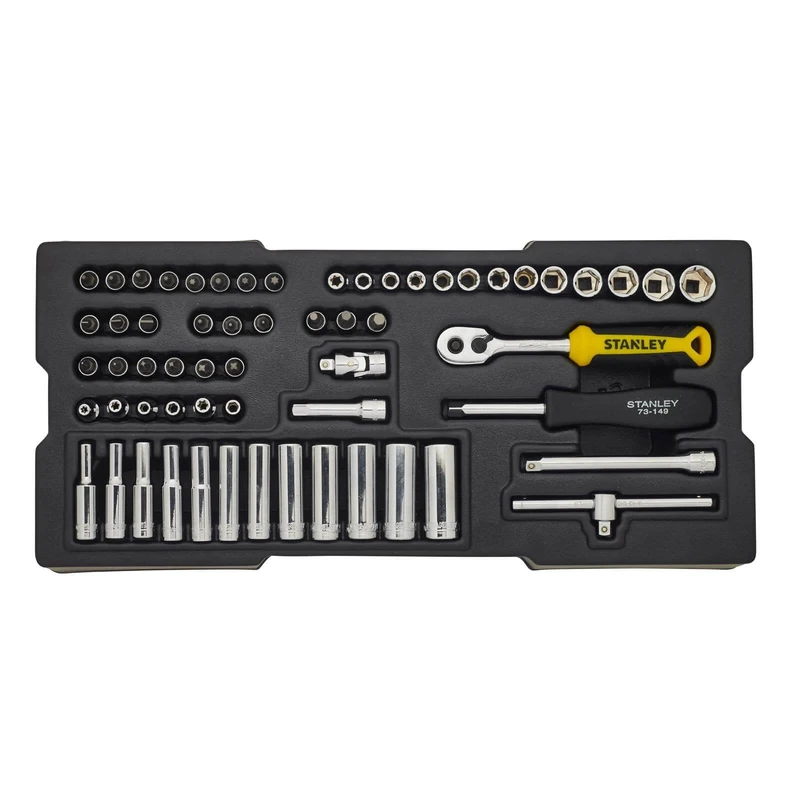 STANLEY STMT1-74175 Module Socket Wrench Set, Multi-Colour, 1/4-Inch, Set of 60 Pieces