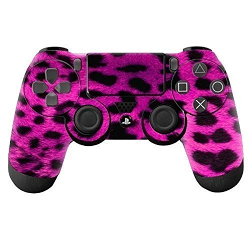 DOTBUY PS4 Vinyl Decal Full Body Skin Sticker For Sony Playstation 4 Dualshock Controller x 1 (Fell Leopard Pink)
