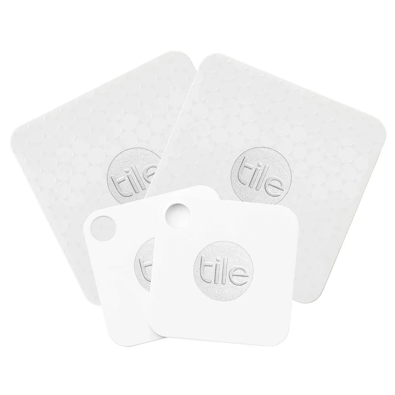 Tile EC-07004 Combo Pack - tile Mate and tile Slim combo pack. Key Finder. Wallet Finder. Item Finder - 4 pack - White