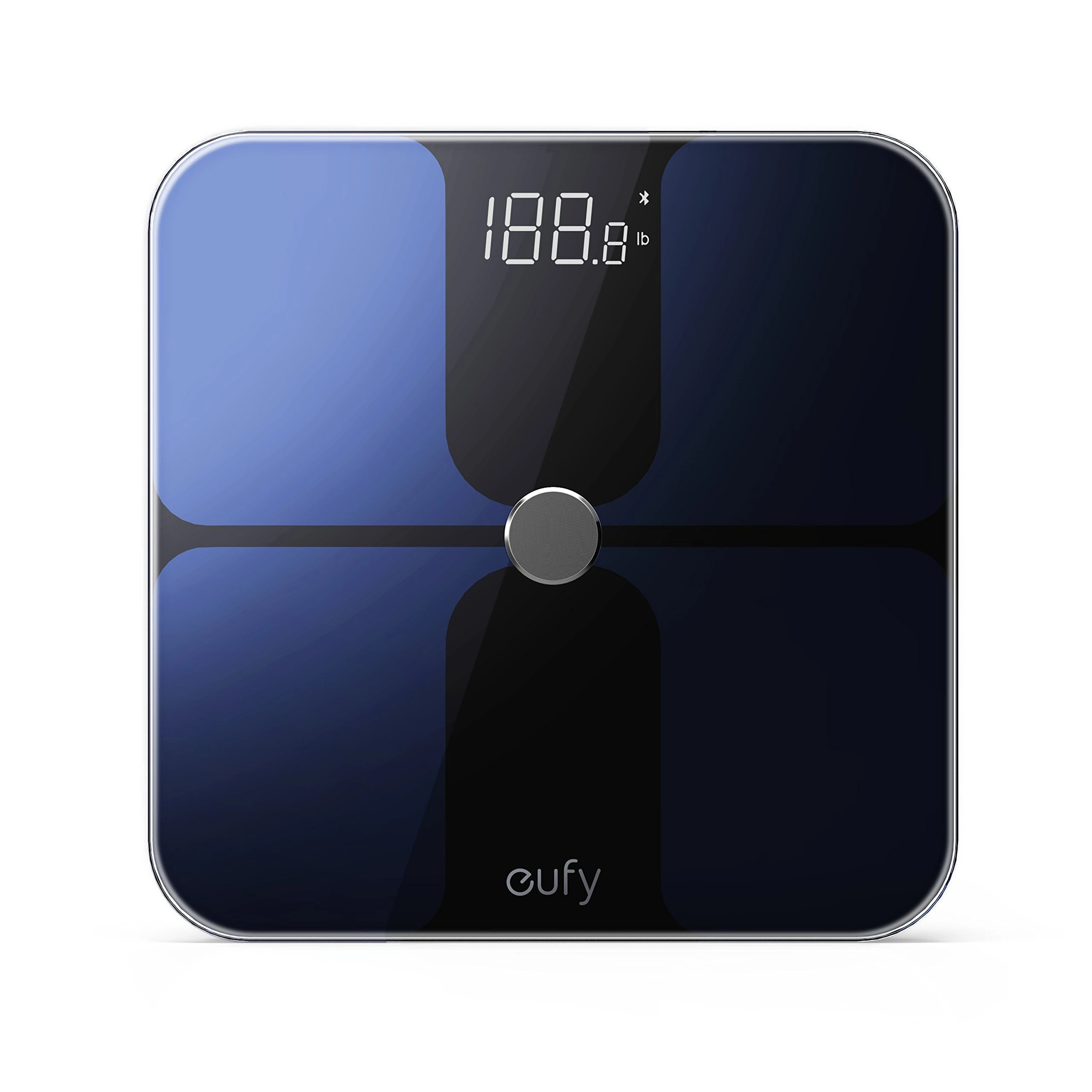 eufy Smart Scale with Bluetooth, Body Fat Scale, Wireless Digital Bathroom Scale, 12 Measurements, Weight/Body Fat/BMI, Fitness Body Composition Analysis, Black/White, lbs/kg/st