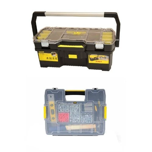 Stanley 197514 24-inch Tote with Stackable Sortmaster Organiser Bundle
