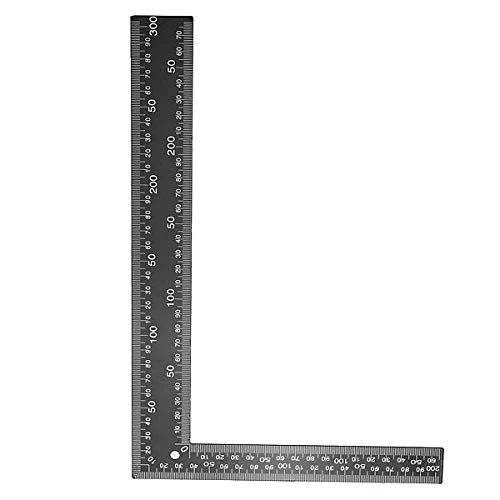 20 X 30CM STEEL TRI FRAMING SET SQUARE RIGHT ANGLE STRAIGHT EDGE L RULER 300MM
