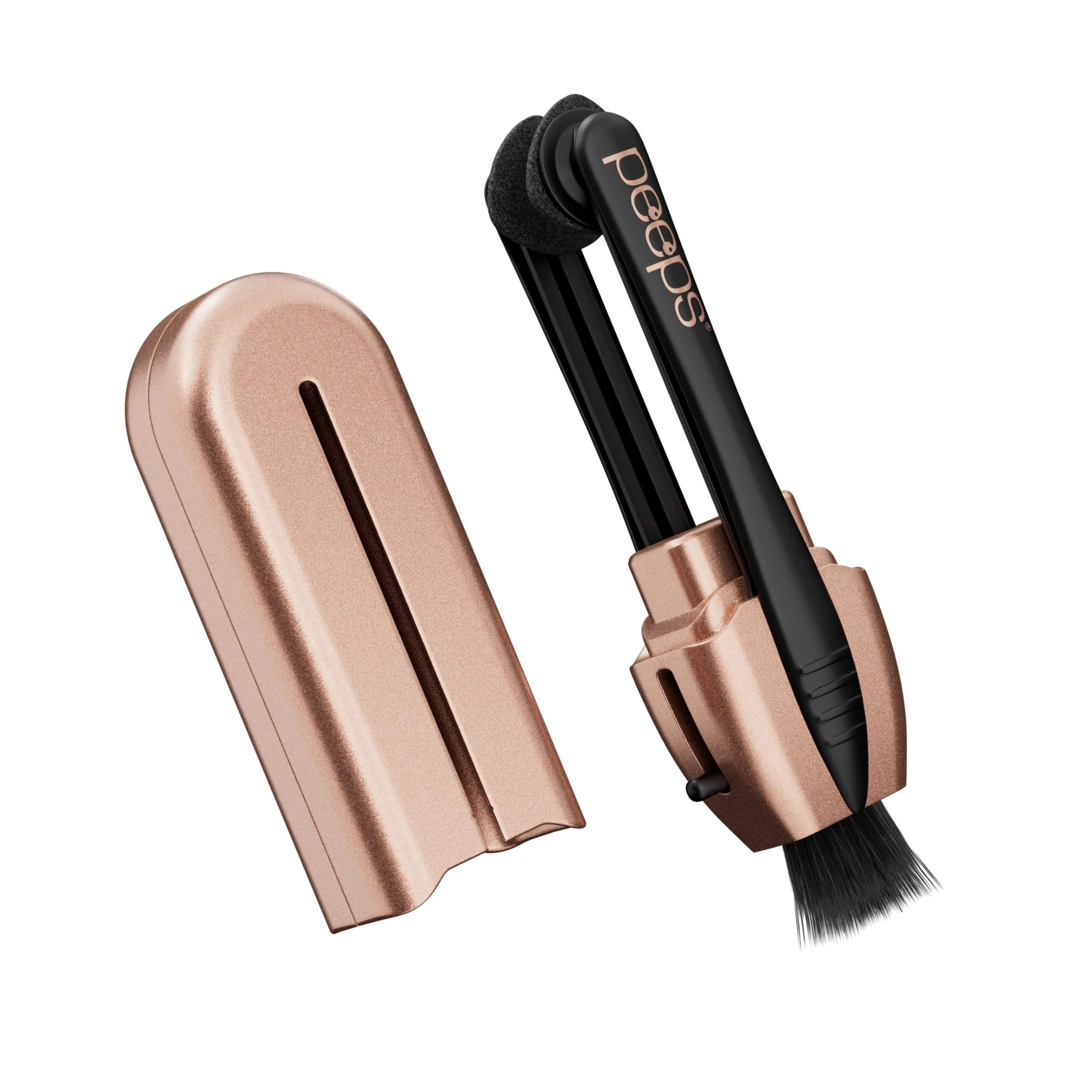 Peeps Eyeglass Cleaner - Carbon Lens Cleaning Tool for Glasses, Spectacles, Sunglasses, Reading Glasses - No Wipes or Cloth (Rose Gold)