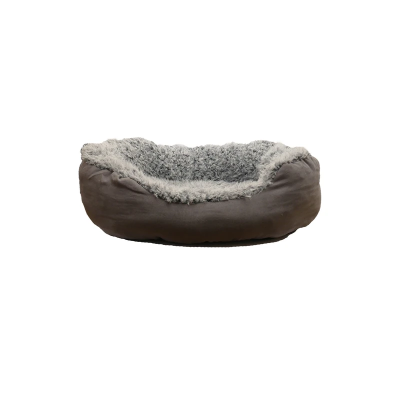 Rosewood Grey Lion Oval Dog Bed, Large, 80x65cm