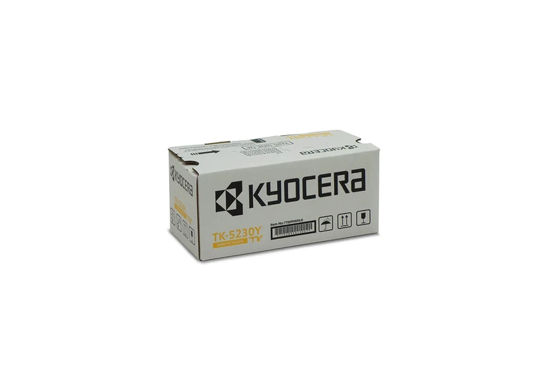 Kyocera TK-5230Y Toner Yellow, Original Premium Cartridge 1T02R9ANL0. Compatible ECOSYS Printers M5521cdn/cdw, P5021cdn/cdw