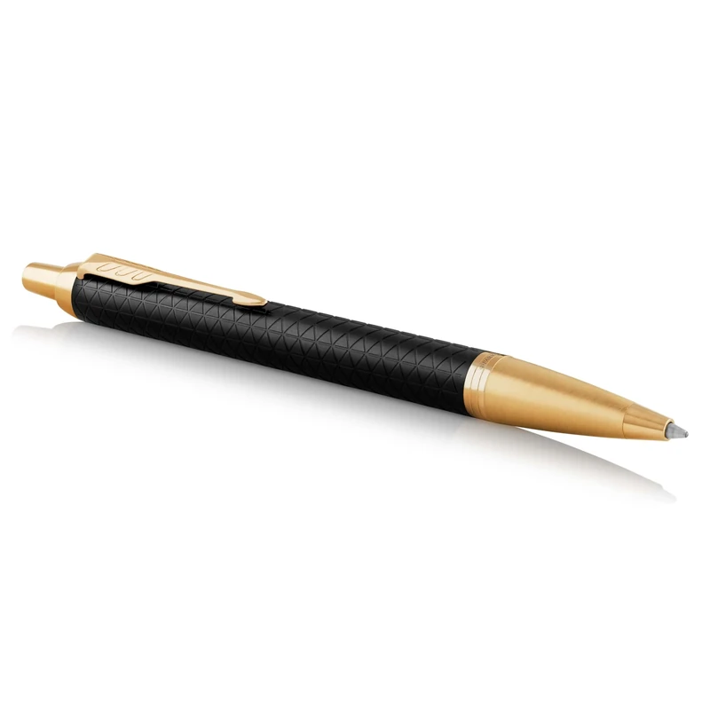 Parker IM Ballpoint Pen | Premium Black | Medium Point Blue Ink | Gift Box