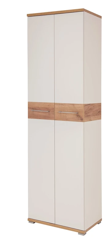 Germania Wardrobe 3774 GW-Topix, in White/Navarra-oak repro, 59 x 199 x 40 cm (WxHxD)