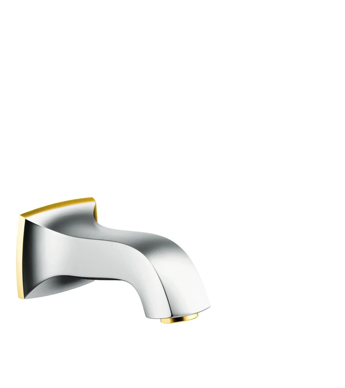hansgrohe 13425090 Metropol Classic Bath Spout, Chrome/Gold