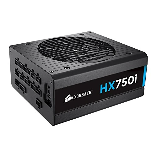 Corsair CP-9020072-UK 750 W HX750i Fully Modular ATX Power Supply Unit - Black