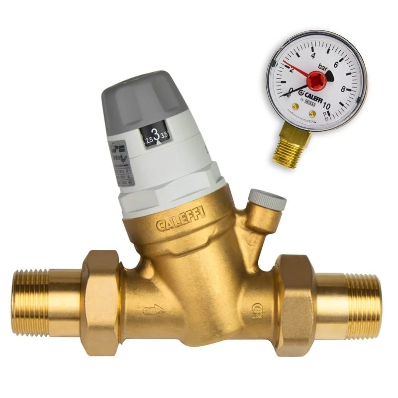 Caleffi K12863-002 Pressure Regulator 535051, Brass, 3/4 Zoll DN20