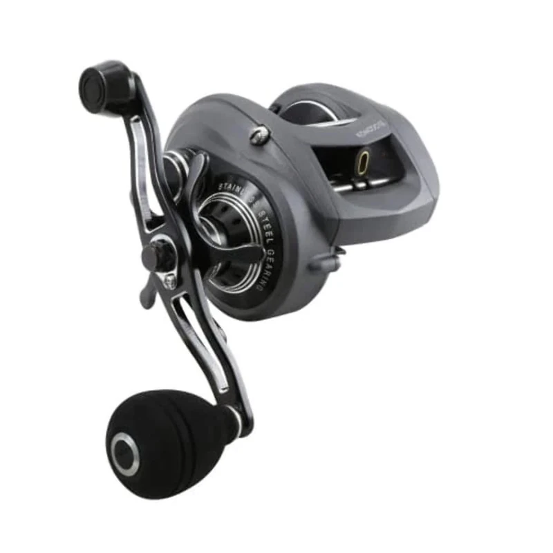 Okuma Komodo SS Large Capacity Low Profile Baitcaster, KDS-364P, 150 yds-20LB, Power Handle, Grey