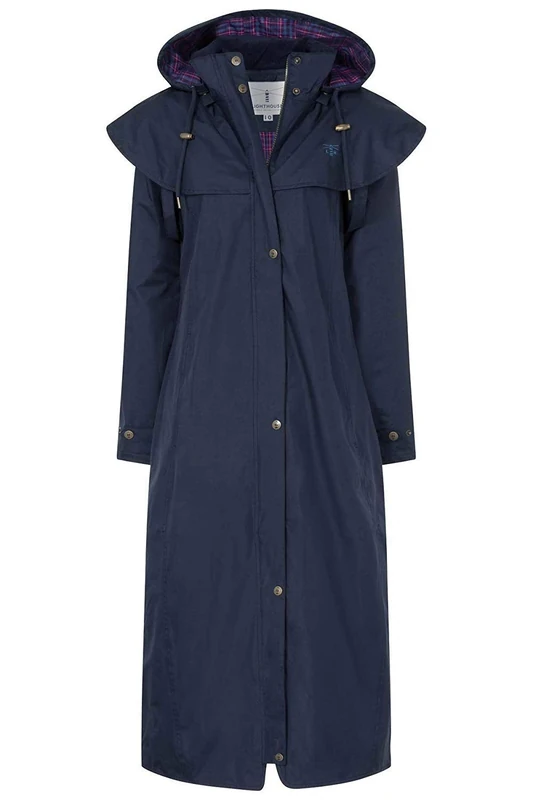 LightHouse Outback Women's Full-Length Waterproof Raincoat - Lightweight, Durable, Stylish - Perfect for Outdoor Adventures - Nightshade - 16 - Image 1