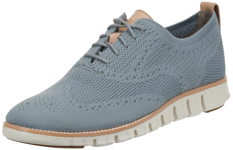 Cole Haan ZEROGRAND STITCHLITE OXFORD, Men’s Oxfords, Grey (Ironstone Knit/Ivory Irnstn Knit/Ivory), 8 (42 EU)