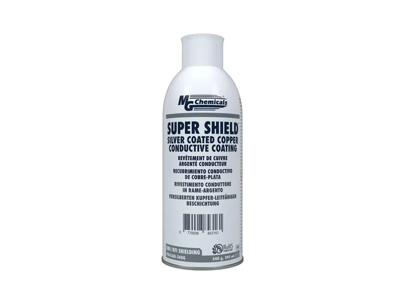 MG Chemicals 843AR Super Shield Silver Coated Copper Conductive Coating, 395 ml, Aerosol Can , Silver Beige