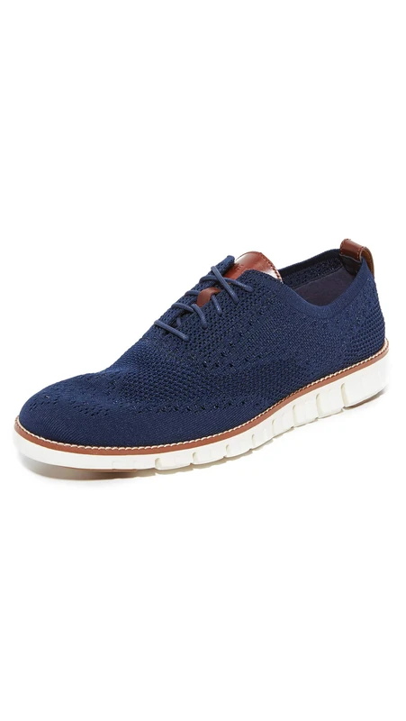 Cole Haan ZEROGRAND STITCHLITE OXFORD, Men’s Oxfords, Blue (Marine Blu/Ivory Marine Blu/Ivory), 7.5 (41.5 EU)