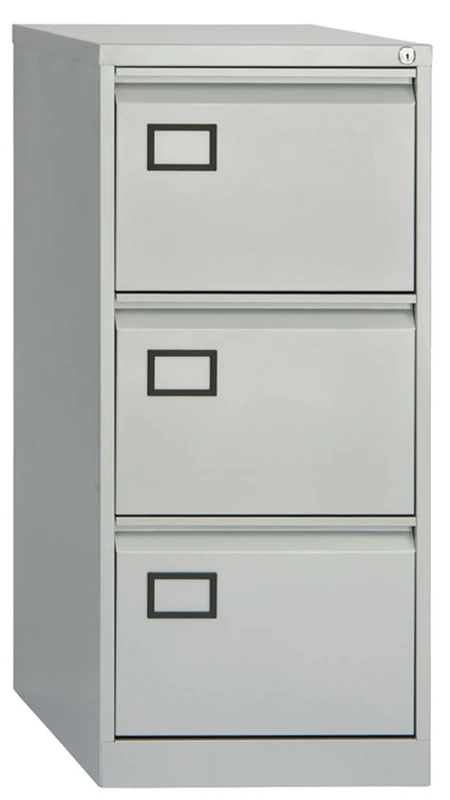 Office Hippo 3-Drawer Bisley Filing Cabinet - Goose Grey