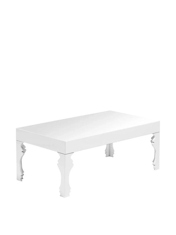 Premier Interiors Coffee Table, MDF, White, One Size