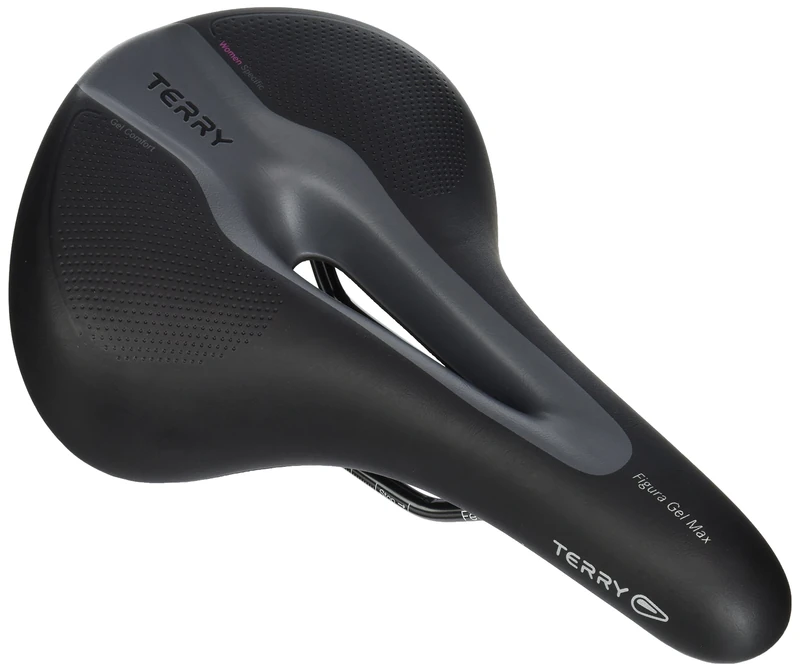 Ergon Women's Figura Gel Max Bike Saddle, Black, L