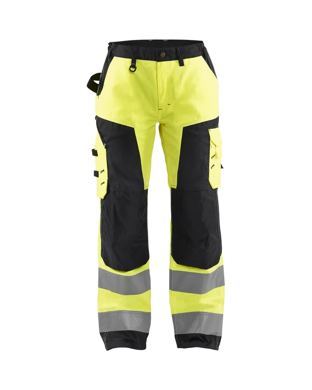 Blakläder 715518113399C48 Size C48 "High-Vis" Ladies Trousers without Nail Pockets - Yellow/Black