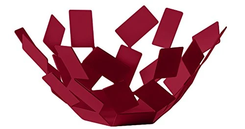 Alessi La Stanza Dello Scirocco Fruit Holder, 18/10 Stainless Steel, Red (Exclusive Colour)