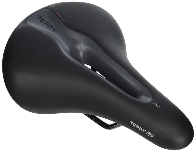 Ergon Fisio Women's Cycling Saddle – Black, One Size - Image 1
