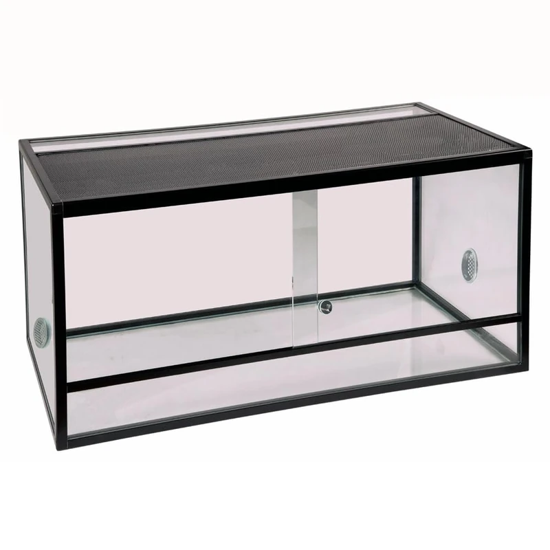 Reptiles-Planet Aluminium Elegance Terrarium, 80 x 45 x 45 cm, Black