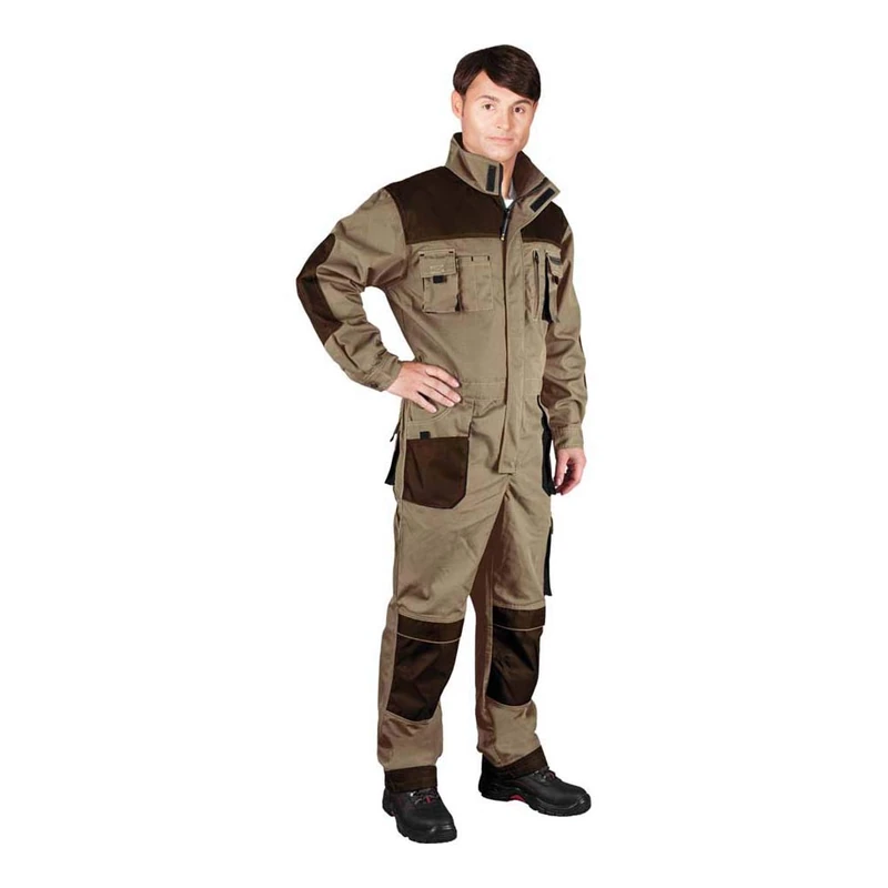 Leber&Hollman LH-FMN-O_Be360 Formen Protective Overalls, Beige-Brown-Black, 60 Size