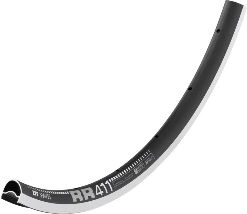 DT Swiss RR 411 asymmetric SBWT 32 hole Presta-drilled black